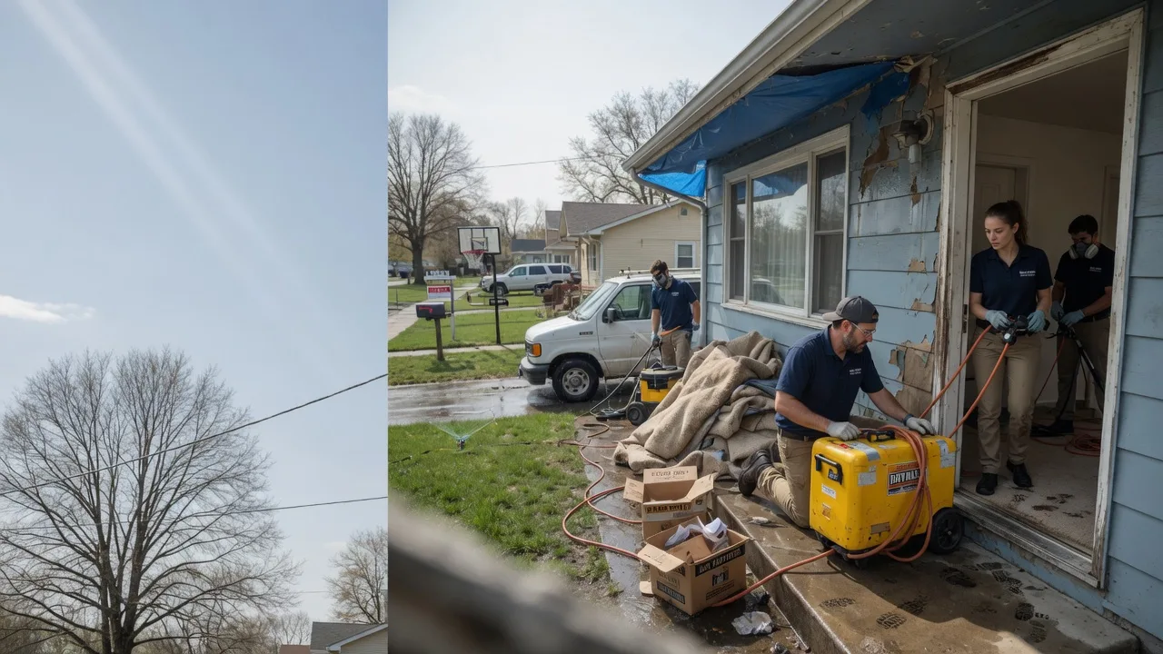 Basement Flood Cleanup in Huntsville, IL near me